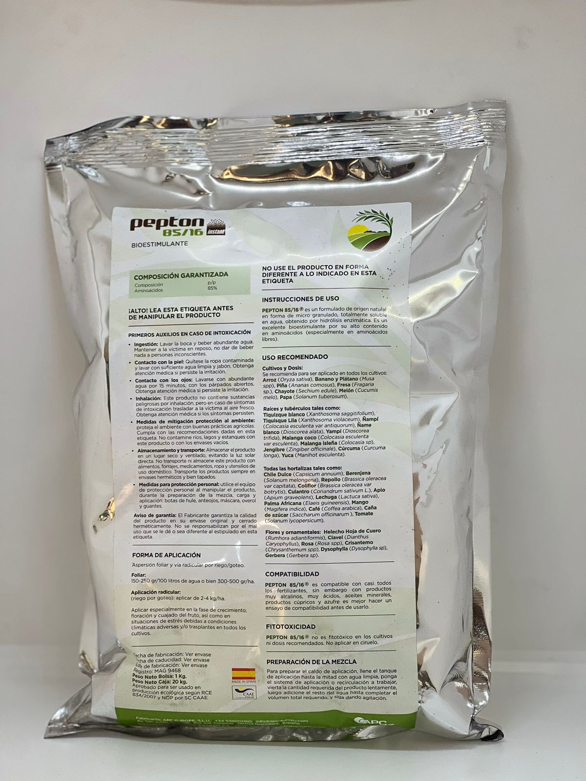 Pepton bioestimulante